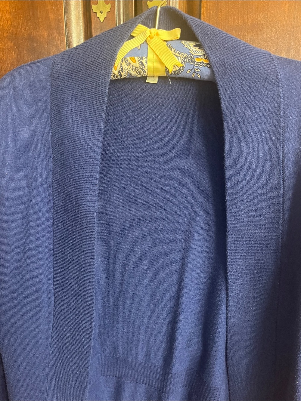Classic blue/purple Open-Front Women's Sweater. Long. Great piece for the fall